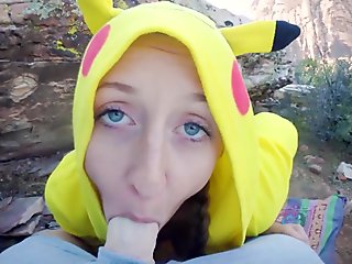 Slutty Pokemon Creampie Training in Public - Molly Pills - BIG BOOTY OUTDOOR PORNO POV 1080p